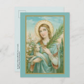 Briefkaart St. Agnes van Rome (MH01) (Voorkant / Achterkant)