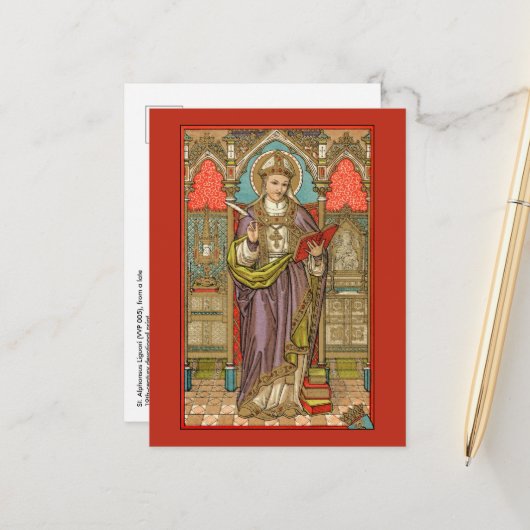 Briefkaart St. Alphonsus Liguori (VVP 005) (Voorkant / Achterkant in situ)