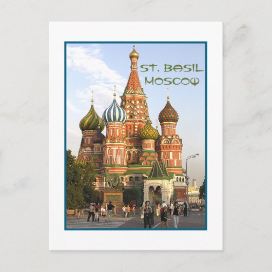 briefkaart, St.Basil's, Moskou Briefkaart (Voorkant)