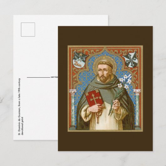 Briefkaart St. Dominic de Guzman (BK 011) (Voorkant / Achterkant)