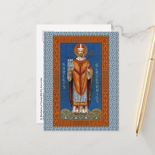 Briefkaart St. Eleutherius Tournai (DG 01) (Voorkant / Achterkant in situ)