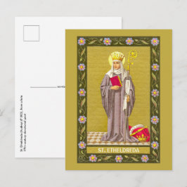 Briefkaart St. Etheldreda (Audrey) (P 003)