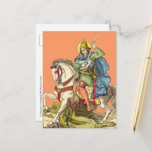 Briefkaart St. George on Horseback (BS 01)