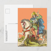 Briefkaart St. George on Horseback (BS 01) (Voorkant / Achterkant)