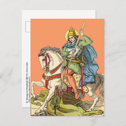 Briefkaart St. George on Horseback (BS 01) (Voorkant / Achterkant)