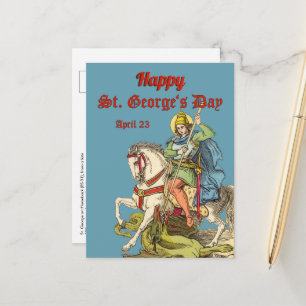 Briefkaart St. George on Horseback (BS 01)