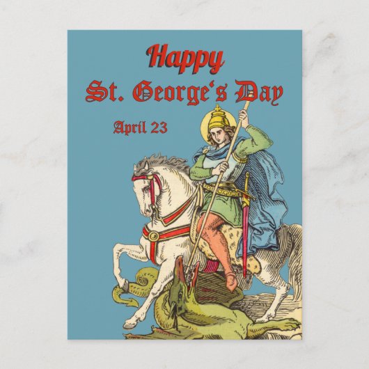 Briefkaart St. George on Horseback (BS 01) (Voorkant)