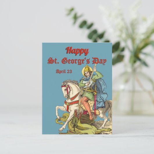 Briefkaart St. George on Horseback (BS 01) (Staand voorkant)