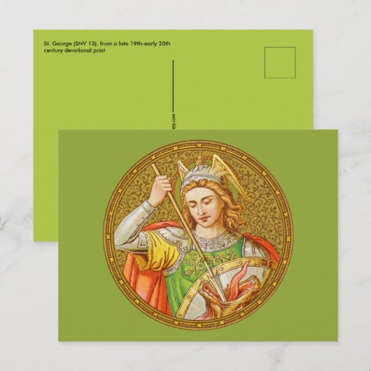 Briefkaart St. George (SNV 13) (Voorkant / Achterkant)