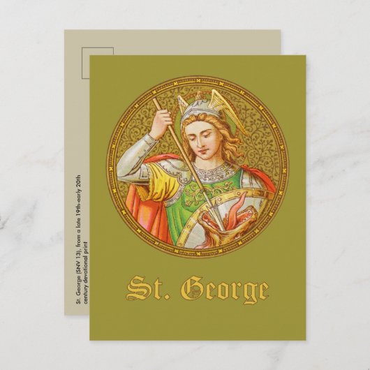 Briefkaart St. George (SNV 13) (Voorkant / Achterkant)