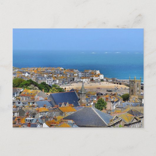 Briefkaart St. Ives Landscape, Cornwall, VK (Voorkant)