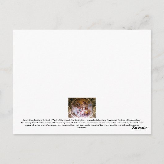 Briefkaart - St. Margherita van Antioch, IT van (Achterkant)