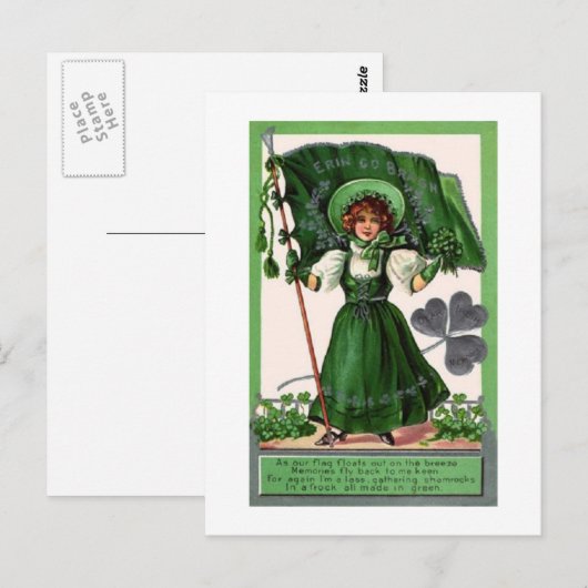 Briefkaart- St. Patricks Day Briefkaart (Voorkant / Achterkant)