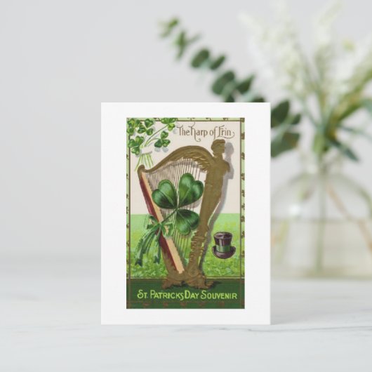 Briefkaart- St. Patricks Day Briefkaart (Staand voorkant)