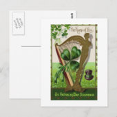 Briefkaart- St. Patricks Day Briefkaart (Voorkant / Achterkant)