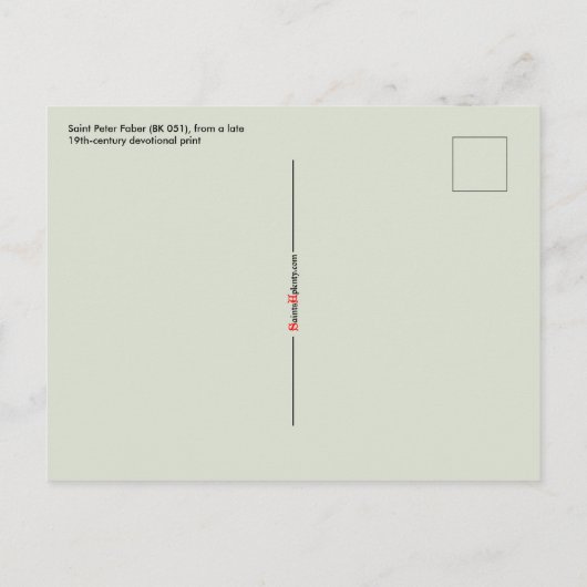 Briefkaart St. Peter Faber (BK 051) (Achterkant)
