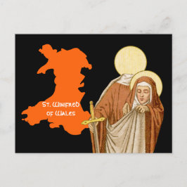 Briefkaart St. Winifred of Wales (P 002)