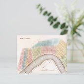 Briefkaart  stad New Orleans Louisiana-kaart (Staand voorkant)
