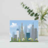 Briefkaart stadsgebouwen (Staand voorkant)