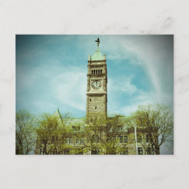 Briefkaart STADSHALL LOWELL MASSACHUSETTS