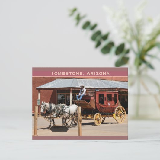 Briefkaart: Stagecoach Ride #1 Briefkaart (Staand voorkant)