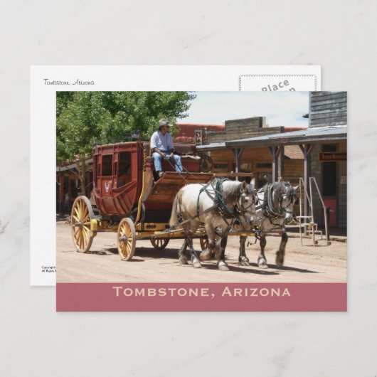 Briefkaart: Stagecoach Ride #2 Briefkaart (Voorkant / Achterkant)