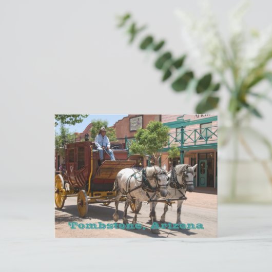 Briefkaart: Stagecoach Ride #3 Briefkaart (Staand voorkant)