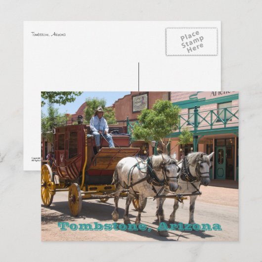 Briefkaart: Stagecoach Ride #3 Briefkaart (Voorkant / Achterkant)