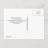 Briefkaart - stamboomlijst (Achterkant)