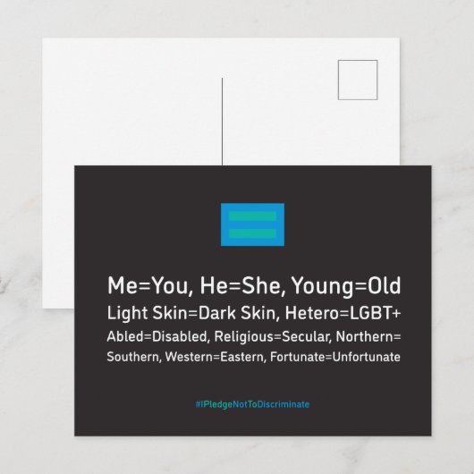 Briefkaart Standard USPS (Voorkant / Achterkant)