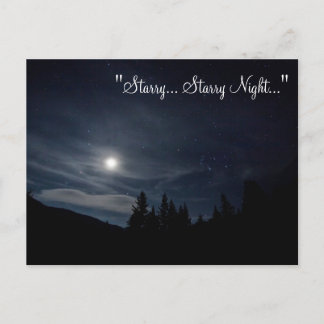 BRIEFKAART ~ "Starry... Sterrennacht..."
