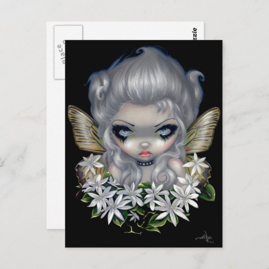 briefkaart "Starry Wild Jasmine Fairy" (Voorkant / Achterkant)