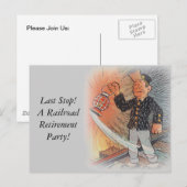 Briefkaart  station treiteringspartij (Voorkant / Achterkant)