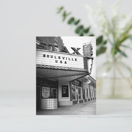 Briefkaart Stax Records (Staand voorkant)