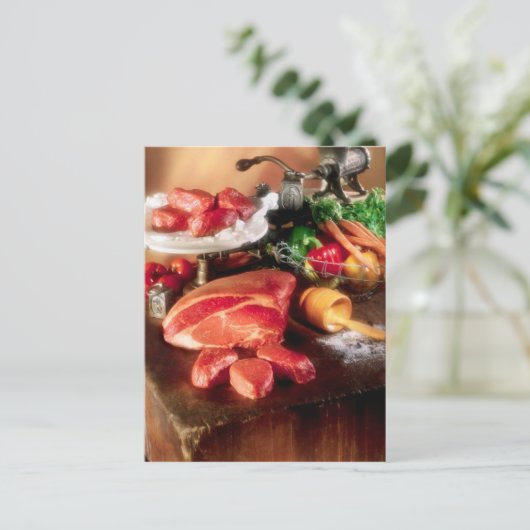 BRIEFKAART STEAK DINER INGREDIËNTEN (Staand voorkant)