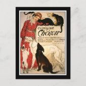 Briefkaart:  Steinlen "Clinique Cheron" Briefkaart (Voorkant)