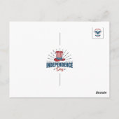 Briefkaart stempels (US Independence Day) (Achterkant)