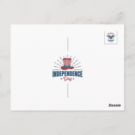 Briefkaart stempels (US Independence Day) (Achterkant)
