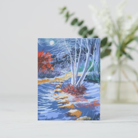 Briefkaart Stenen overspoelen (Staand voorkant)