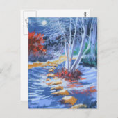 Briefkaart Stenen overspoelen (Voorkant / Achterkant)