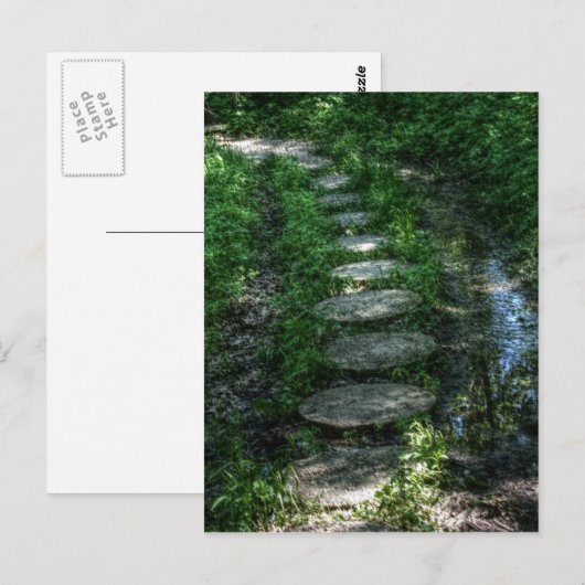 Briefkaart Stenen overspoelen (Voorkant / Achterkant)