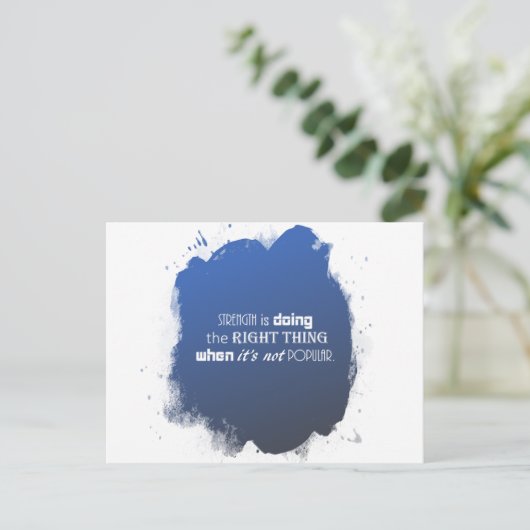 Briefkaart Sterkte offerte (Staand voorkant)