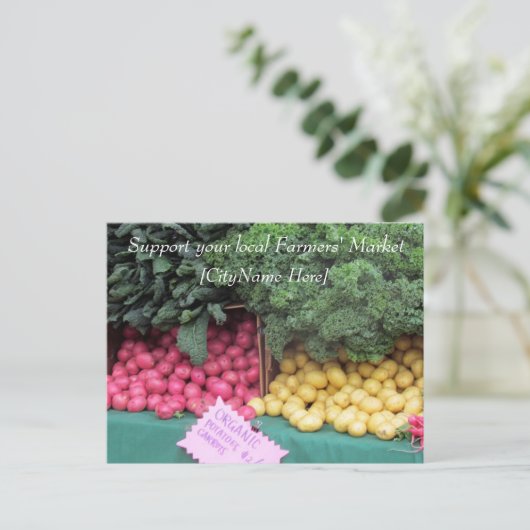 Briefkaart - Steun aan de landbouwmarkt - Aardappe (Staand voorkant)