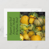 Briefkaart - Steun Boerenmarkt - Squash (Voorkant / Achterkant)