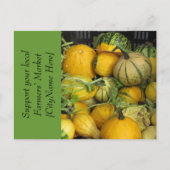 Briefkaart - Steun Boerenmarkt - Squash (Voorkant)