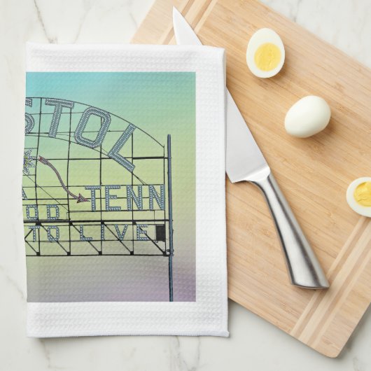  briefkaart stijl Bristol Slogan teken Theedoek (Quarter Fold)