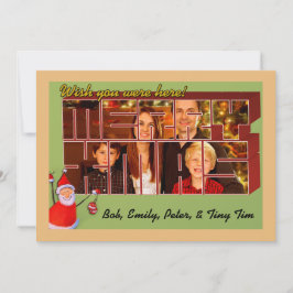 Briefkaart stijl kerst