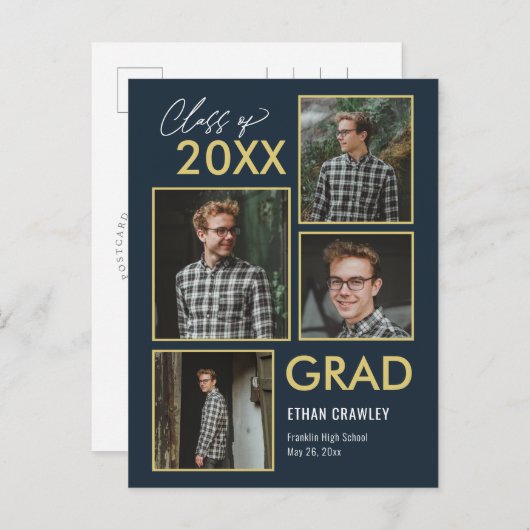 Briefkaart Stijlgalerij bewerkbaar Afstuderen (Voorkant / Achterkant)