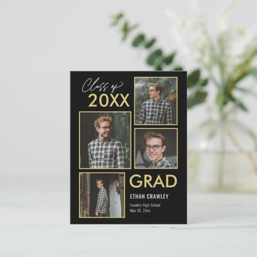 Briefkaart Stijlgalerij bewerkbaar Afstuderen (Staand voorkant)