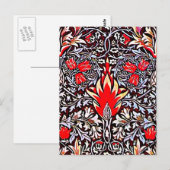 Briefkaart- Stof/Mode-William Morris 23 Briefkaart (Voorkant / Achterkant)